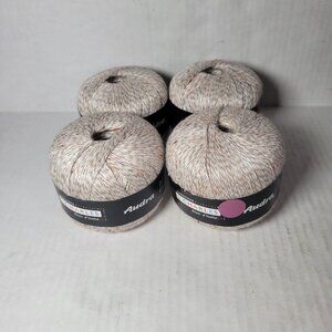 4 Skein Stacy Charles Audra Linen Silk Blend Discontinued DK Weight Yarn Color 1
